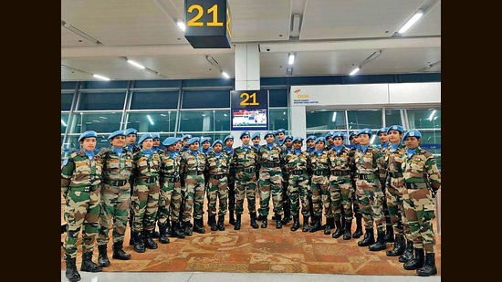 India is set to deploy a platoon of Women Peacekeepers in Sudan's Abyei region as part of the UNISFA. (Indian Army Twitter)