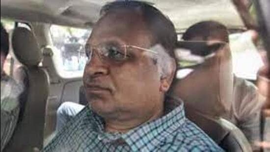 Jain is currently lodged in jail number 7 of Tihar prisons. The minister was arrested on May 30 in connection with an alleged money laundering case. (HT Photo)