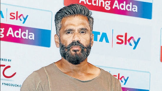 Sunil Shetty launches Core Fitness Station at Daspalla in Mumbai on 30th  Jan 2015  Suniel Shetty  Bollywood Photos