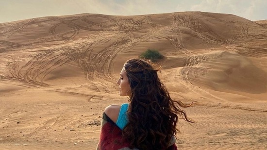 Around her birthday last year, Isabelle Kaif posted pictures from a desert holiday. Her caption read, "Desert power."