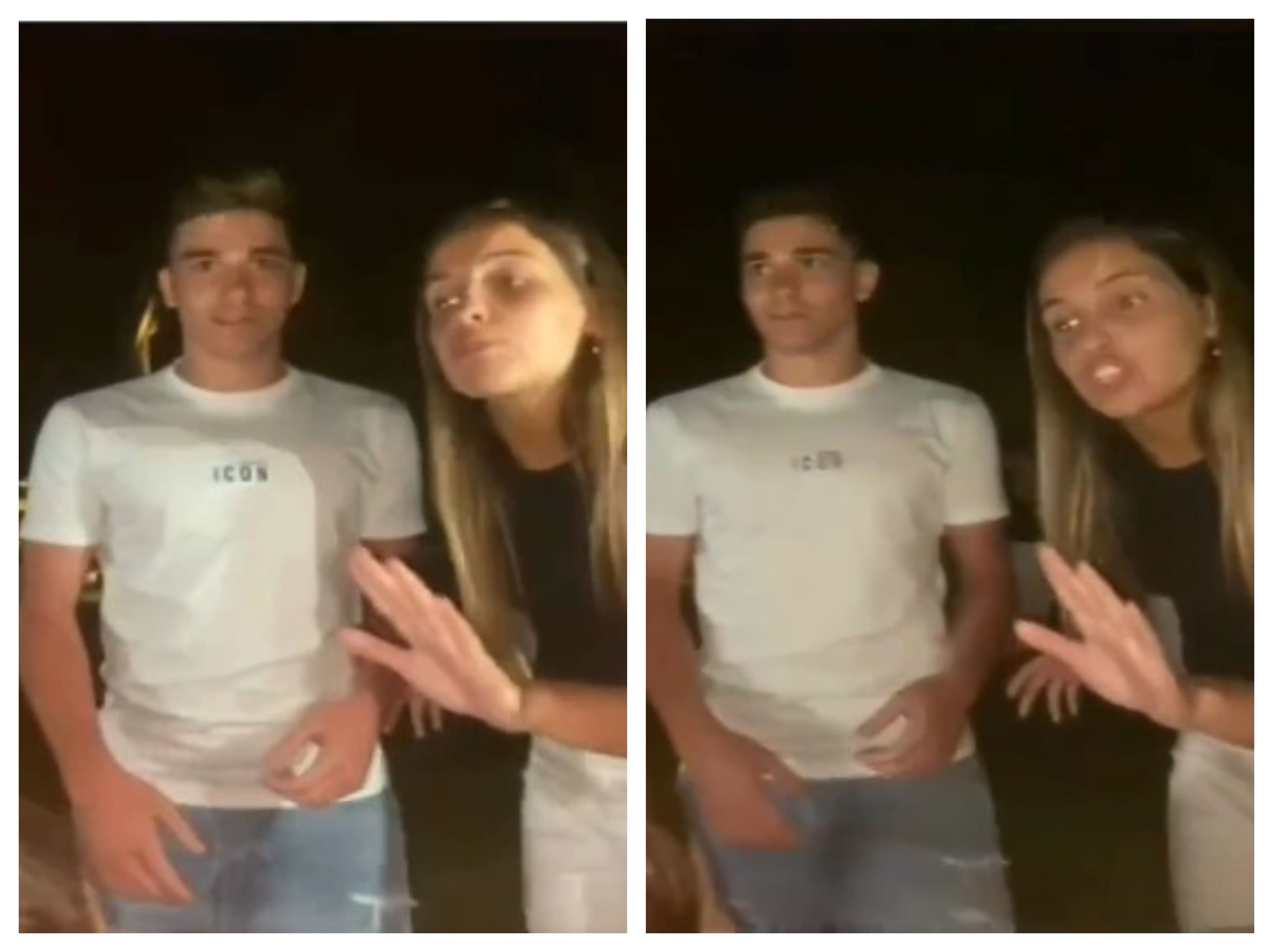 A grab from the viral video that shows Ferrero refusing children to take autographs from Álvarez. (Twitter) A grab from the viral video that shows Ferrero refusing children to take autographs from Álvarez. (Twitter)