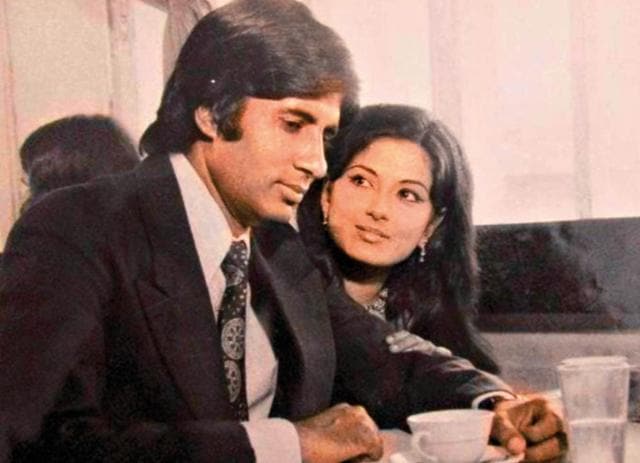 With co-star Amitabh Bachchan With co-star Amitabh Bachchan