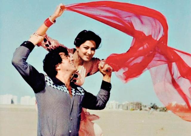 With co-star Dharmendra With co-star Dharmendra