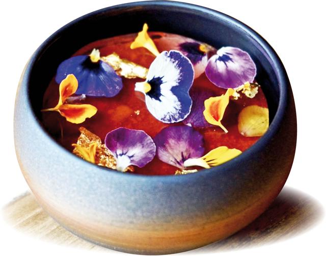 A plum, celery and ginger dessert from The Ox in Belfast, one of only two restaurants in Northern Ireland with a Michelin Star A plum, celery and ginger dessert from The Ox in Belfast, one of only two restaurants in Northern Ireland with a Michelin Star