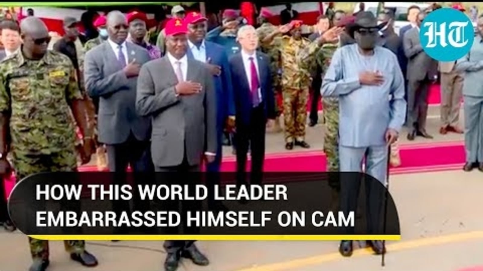 South Sudan's president wets himself on live TV, video goes viral
