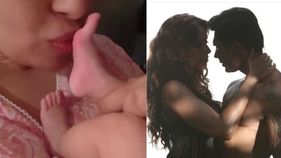 Bipasha Basu kisses Devi's feet in a cute birthday video; Karan Singh Grover shared a new photo as he wished Bipasha on her birthday (right). Bipasha Basu kisses Devi's feet in a cute birthday video; Karan Singh Grover shared a new photo as he wished Bipasha on her birthday (right).