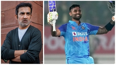 Gambhir shared a noteworthy tweet about premier batter Suryakumar (PTI)