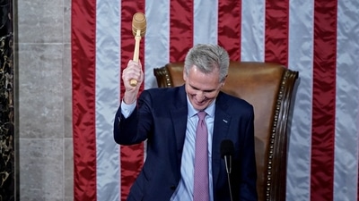 Kevin McCarthy: Representative Kevin McCarthy holds the Speaker's gavel. (Bloomberg) Kevin McCarthy: Representative Kevin McCarthy holds the Speaker's gavel. (Bloomberg)
