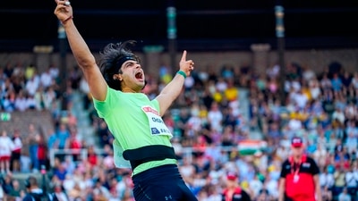 Neeraj Chopra in action. (PTI) Neeraj Chopra in action. (PTI)
