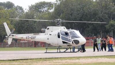 People can again enjoy helicopter rides during the 51st Rose Festival, which is slated to take place from February 17 to 19 at Rose Garden in Chandigarh’s Sector 16, the UT administration said on Saturday. (HT File Photo)