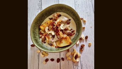 The RTI Rewind menus have featured dishes such as Bharuchi Mutton, a slow-cooked stew made with cashew, milk and dry fruit. The RTI Rewind menus have featured dishes such as Bharuchi Mutton, a slow-cooked stew made with cashew, milk and dry fruit.