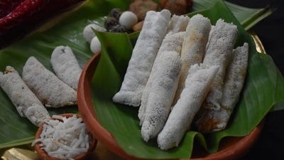 Sankranti or Makar Sankranti is a harvest festival that is celebrated across the country in different ways. It is known as Lohri in Punjab, Pedda Panduga in Andhra Pradesh, Makara Sankranti in Karnataka, Telangana, and Maharashtra, Pongal in Tamil Nadu, Magh Bihu or Bhogali Bihu in Assam, Magha Mela in parts of central and north India, as Makar Sankranti in the west, Makara Sankranti or Shankaranti in Kerala, and by other names. In Assam, people celebrate the festival by lighting bonfires and feasting traditional meals including lip-smacking pithas. Here are five types of pithas that are prepared in every Assamese household during this festival. (Pinterest (File Photo)) Sankranti or Makar Sankranti is a harvest festival that is celebrated across the country in different ways. It is known as Lohri in Punjab, Pedda Panduga in Andhra Pradesh, Makara Sankranti in Karnataka, Telangana, and Maharashtra, Pongal in Tamil Nadu, Magh Bihu or Bhogali Bihu in Assam, Magha Mela in parts of central and north India, as Makar Sankranti in the west, Makara Sankranti or Shankaranti in Kerala, and by other names. In Assam, people celebrate the festival by lighting bonfires and feasting traditional meals including lip-smacking pithas. Here are five types of pithas that are prepared in every Assamese household during this festival. (Pinterest (File Photo))