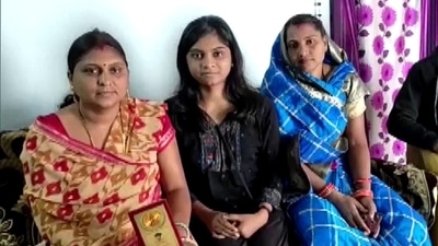Chhattisgarh: Hisha Baghel with her mother and relatives at her residence. (ANI) Chhattisgarh: Hisha Baghel with her mother and relatives at her residence. (ANI)