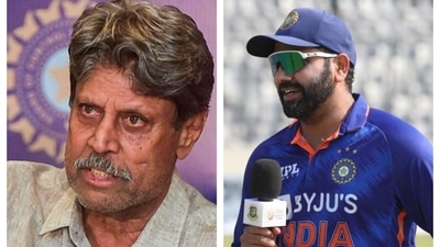 Kapil Dev and Rohit Sharma Kapil Dev and Rohit Sharma