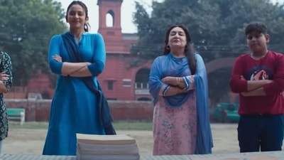Rakul Preet Singh in a still from Chhatriwali trailer. Rakul Preet Singh in a still from Chhatriwali trailer.