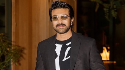 Ram Charan at a party in LA.