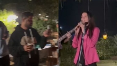 Triptii Dimri posted photos and a video featuring Karnesh Ssharma.
