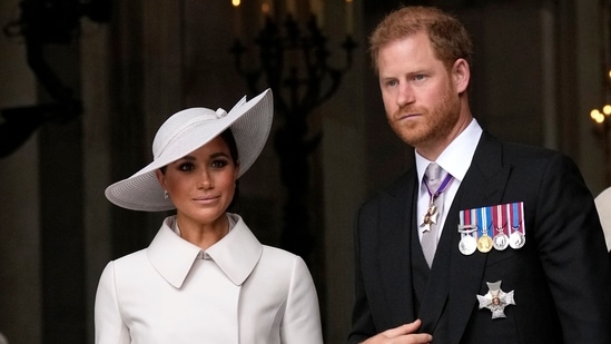 Prince Harry-Meghan Markle: Prince Harry and Meghan Markle, Duke and Duchess of Sussex are seen.(AP)