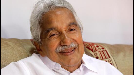 Former chief minister of Kerala Oommen Chandy (HT)