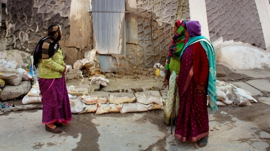 "In view of the local situation in Joshimath, all kinds of construction work has been stopped until further orders. The Chief Minister will physically inspect the landslide-affected areas of Joshimath and will also visit the relief camps here," the district magistrate said. (PTI)