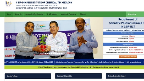 CSIR IICT Recruitment: Apply For 20 Scientist, Senior Scientists And ...