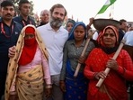 Rahul Gandhi and participants at the Bharat Jodo Yatra. (Twitter) Rahul Gandhi and participants at the Bharat Jodo Yatra. (Twitter)