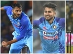 Axar Patel, Umran Malik and Shivam Mavi Axar Patel, Umran Malik and Shivam Mavi