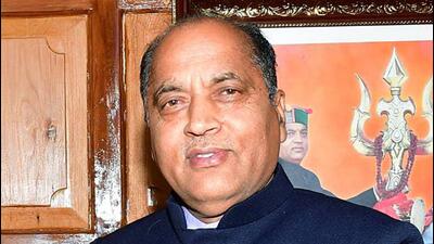 Former chief minister and leader of Opposition in Himachal Pradesh assembly Jai Ram Thakur on Sunday alleged that the Congress government has failed to give adequate representation to various regions in the cabinet expansion. (ANI Picture Service)