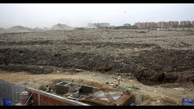 In the absence of 100% processing of Chandigarh’s daily waste, most of the daily garbage is dumped at the Dadumajra landfill, which has been blamed for a host of health issues in almost every household located in its vicinity. (HT Photo) In the absence of 100% processing of Chandigarh’s daily waste, most of the daily garbage is dumped at the Dadumajra landfill, which has been blamed for a host of health issues in almost every household located in its vicinity. (HT Photo)