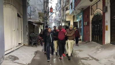 Delhi Police personnel detained Nigerian nationals after they were found overstaying after the expiry of their visas. (Sourced) Delhi Police personnel detained Nigerian nationals after they were found overstaying after the expiry of their visas. (Sourced)