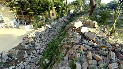 Noida, India- November 21, 2022: The Noida authority committee probing into a wall collapse incident that killed four labourers in sector 25, has asked the deputy general manager in charge of that area to be present for questioning after two months. The probe was to be completed within 15 days but in two months probe has hardly made any progress. Due to negligence 4 persons were killed in wall collapse when a drain was being built leading to wall collapse, in Noida, India, on Monday, November 21, 2022. (Photo by Sunil Ghosh / Hindustan Times) To go with Vinod’s story (Hindustan Times) Noida, India- November 21, 2022: The Noida authority committee probing into a wall collapse incident that killed four labourers in sector 25, has asked the deputy general manager in charge of that area to be present for questioning after two months. The probe was to be completed within 15 days but in two months probe has hardly made any progress. Due to negligence 4 persons were killed in wall collapse when a drain was being built leading to wall collapse, in Noida, India, on Monday, November 21, 2022. (Photo by Sunil Ghosh / Hindustan Times) To go with Vinod’s story (Hindustan Times)