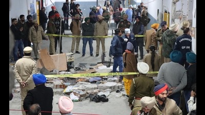 Suspected bomber Gagandeep Singh was killed in the blast in Ludhiana court on December 22, 2021. (HT Archive) Suspected bomber Gagandeep Singh was killed in the blast in Ludhiana court on December 22, 2021. (HT Archive)