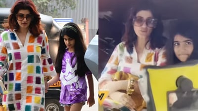 Twinkle Khanna and daughter Nitara in Mumbai. Twinkle Khanna and daughter Nitara in Mumbai.