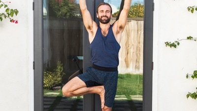 5. Vrikshasana - Tree Pose. Method: Begin by standing in Samasthithi. Lift your right leg off the floor and balance your&nbsp; body weight on your left leg. Place your right foot on your left inner thigh. Support your foot with your palms. Find balance, join your palms in Pranam Mudra at your heart chakra. Raise your Pranam towards the sky. Repeat the same with the alternate leg.&nbsp; (Photo by Blendtopia Smoothies on Unsplash)