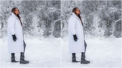 “Coziest cabin, lots of snow, reindeer love, furry horses, tents that keep you warm and the best coffee… cant wait to be back,” Sonakshi summed up her Finland trip in these words.&nbsp; (Instagram/@aslisona)