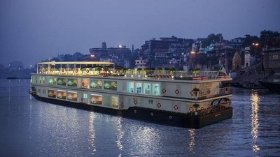 The MV Ganga Vilas vessel is 62 meters in length and 12 meters in width and sails with a draft of 1.4 meters. (PIB) The MV Ganga Vilas vessel is 62 meters in length and 12 meters in width and sails with a draft of 1.4 meters. (PIB)