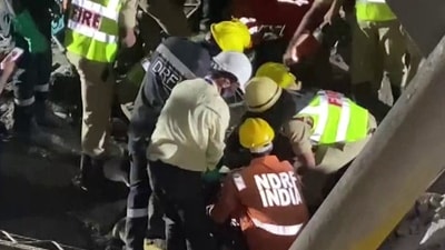 The rescue operation was conducted by Disaster Response Force (DRF) personnel, the fire department, and the police. (ANI)