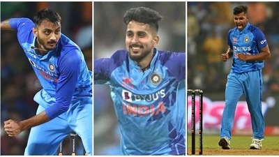 Axar Patel, Umran Malik and Shivam Mavi Axar Patel, Umran Malik and Shivam Mavi