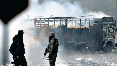 The security forces have intensified crackdown to nab the terrorists involved in twin terror attacks in Rajouri's Dhangri village in which seven civilians (HT File) The security forces have intensified crackdown to nab the terrorists involved in twin terror attacks in Rajouri's Dhangri village in which seven civilians (HT File)