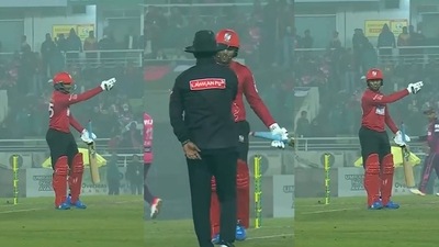 Shakib Al Hasan lost his cool at the umpire Shakib Al Hasan lost his cool at the umpire