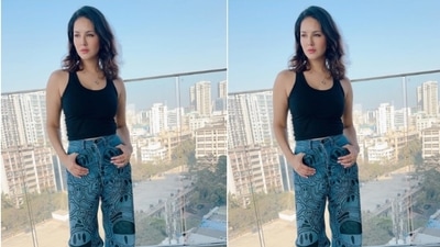 In nude eyeshadow, mascara-laden eyelashes, drawn eyebrows, contoured cheeks and a shade of nude lipstick, Sunny aced the easy breezy summer look to perfection. (Instagram/@sunnyleone) In nude eyeshadow, mascara-laden eyelashes, drawn eyebrows, contoured cheeks and a shade of nude lipstick, Sunny aced the easy breezy summer look to perfection. (Instagram/@sunnyleone)