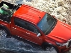 India-spec Toyota Hilux pickup comes with a double cab configuration with seating capacity for five persons.