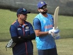 India's Head Coach Rahul Dravid with skipper Rohit Sharma India's Head Coach Rahul Dravid with skipper Rohit Sharma