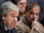 UN Chief On Pakistan: United Nations Secretary General Antonio Guterres and Pakistan's Prime Minister Shehbaz Sharif attend a summit.