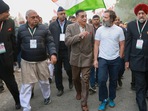 The Yatra was joined by former Chief of Army Staff General Deepak Kapoor along with other veterans. (PTI) The Yatra was joined by former Chief of Army Staff General Deepak Kapoor along with other veterans. (PTI)