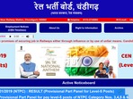 RRB NTCP result: List of empanelled candidates for level 5 out at rrbcdg.gov.in RRB NTCP result: List of empanelled candidates for level 5 out at rrbcdg.gov.in
