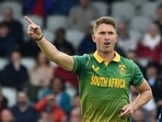 Dwaine Pretorius celebrates after dismissing Jonny Bairstow