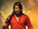Yash in a still from KGF Chapter 2. Yash in a still from KGF Chapter 2.