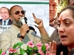 AIMIM chief Asaduddin Owaisi and suspended BJP functionary Nupur Sharma. AIMIM chief Asaduddin Owaisi and suspended BJP functionary Nupur Sharma.