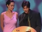 Shah Rukh Khan and Angelina Jolie at IIFA Awards in 2000. (Twitter/@yoongienthusias) Shah Rukh Khan and Angelina Jolie at IIFA Awards in 2000. (Twitter/@yoongienthusias)